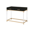 ACME 82348 Adiel Console Table, Black & Gold Finish