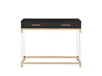 ACME 82348 Adiel Console Table, Black & Gold Finish