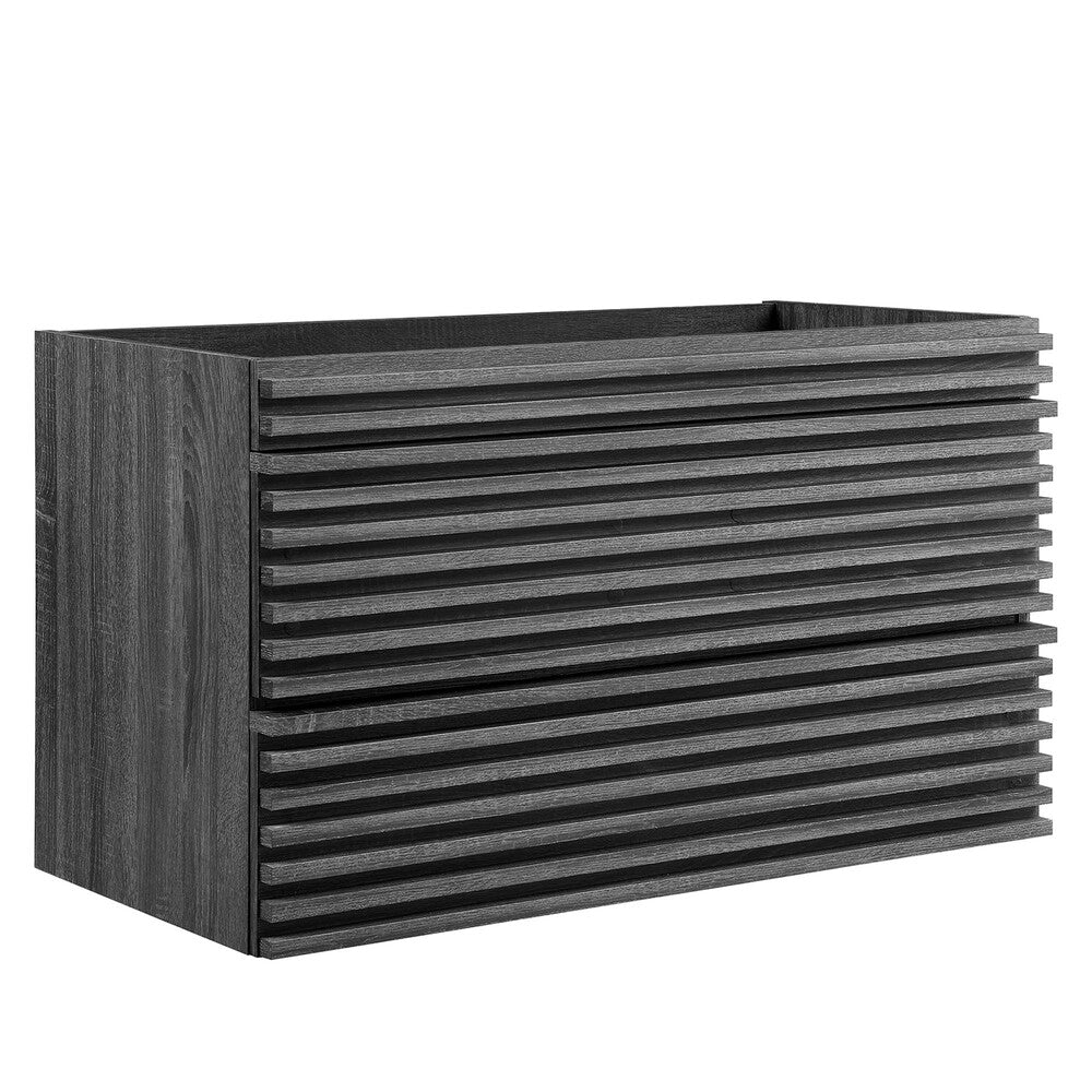 Modway EEI-4339 Render 36" Wall-Mount Bathroom Vanity Cabinet (Sink Basin Not Included)