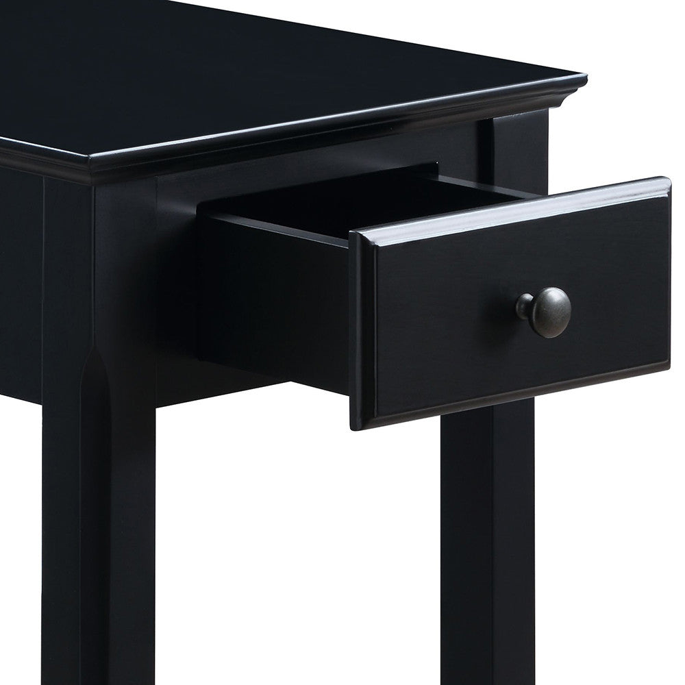 ACME 82740 Bertie Accent Table, Black Finish