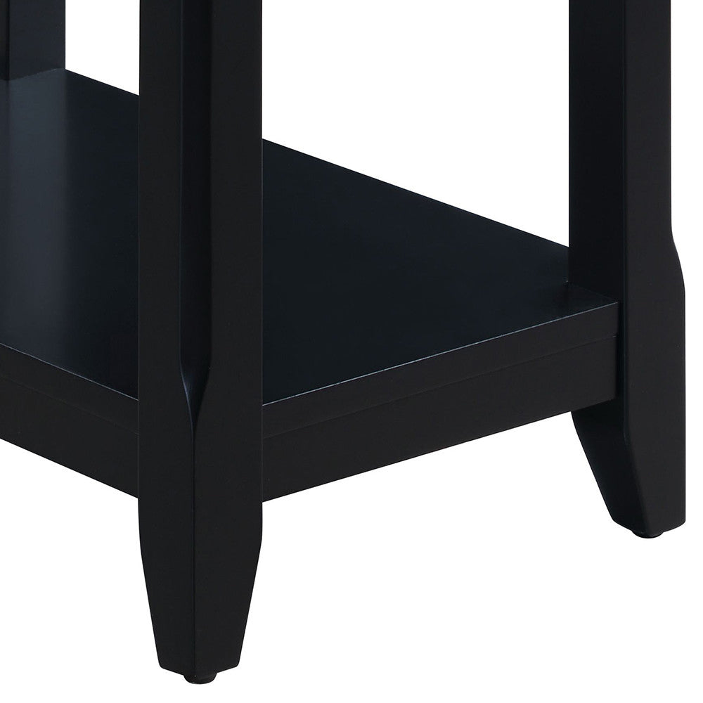 ACME 82740 Bertie Accent Table, Black Finish