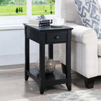 ACME 82740 Bertie Accent Table, Black Finish