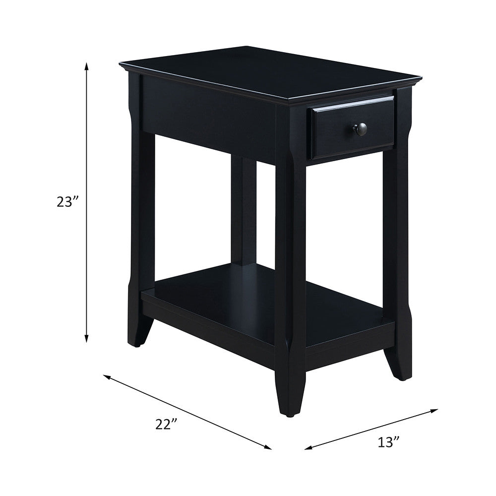 ACME 82740 Bertie Accent Table, Black Finish
