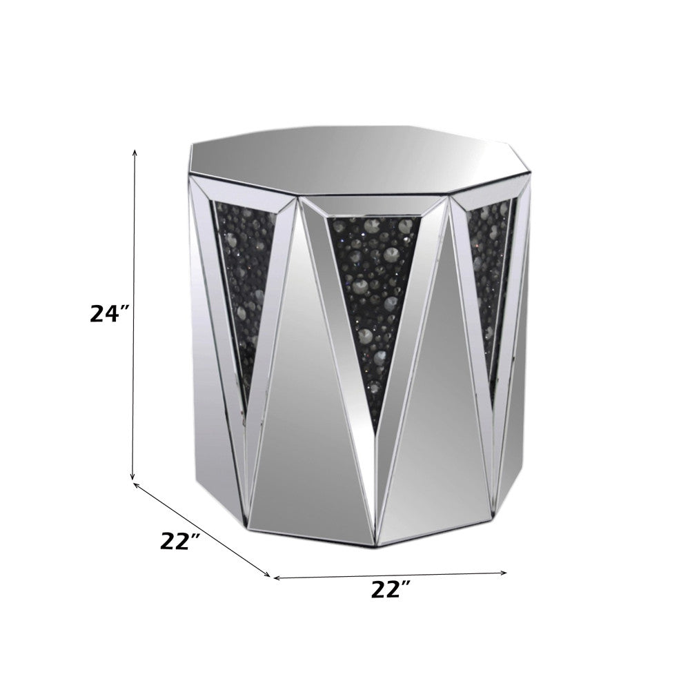 ACME 82777 Noor End Table, Mirrored