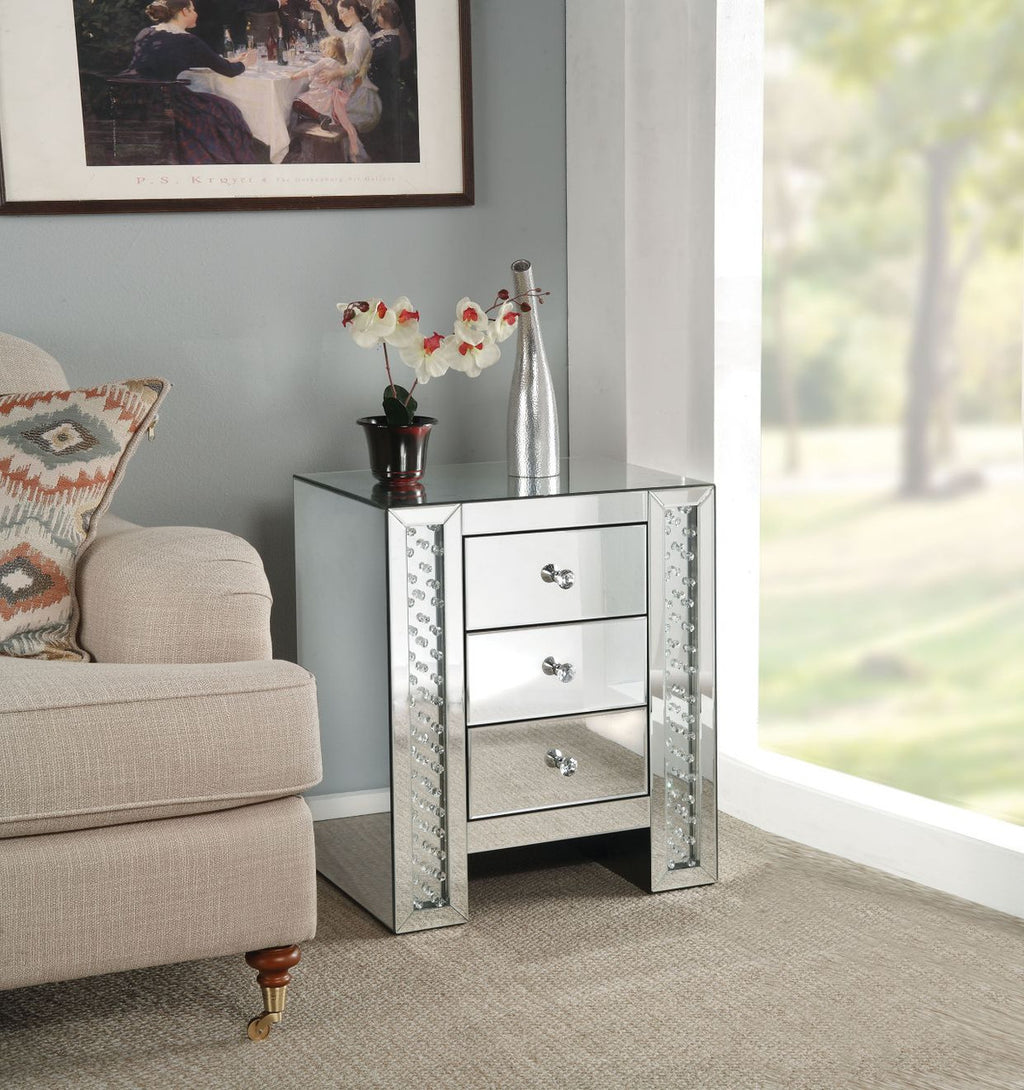 ACME 82778 Nysa Accent Table, Mirrored