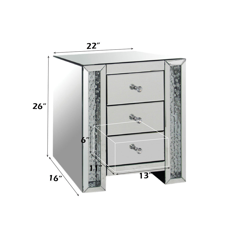 ACME 82778 Nysa Accent Table, Mirrored