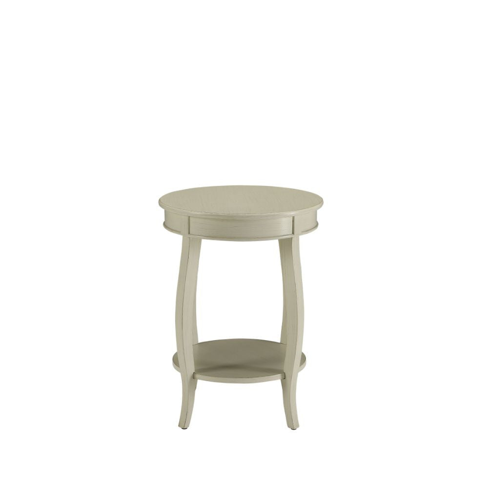 ACME 82785 Aberta Side Table, Antique White