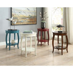 ACME 82785 Aberta Side Table, Antique White