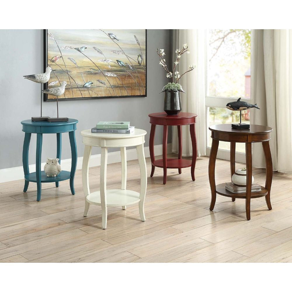 ACME 82785 Aberta Side Table, Antique White