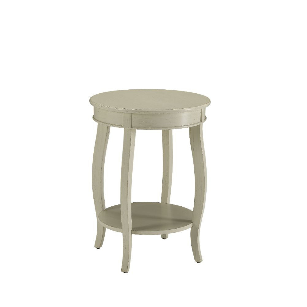 ACME 82785 Aberta Side Table, Antique White
