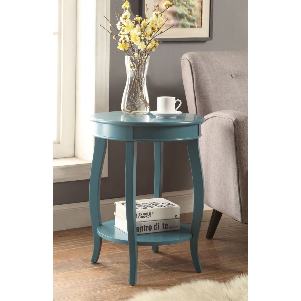 ACME 82790 Aberta Side Table, Teal