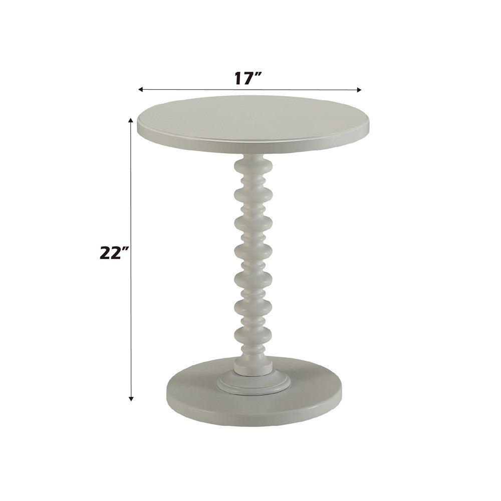 ACME 82796 Acton Side Table, White