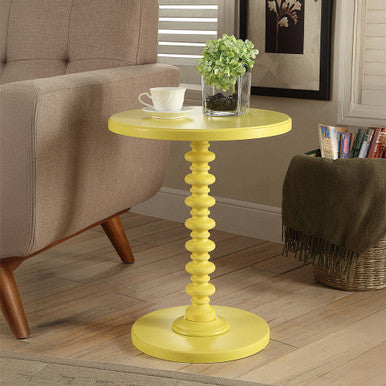 ACME 82802 Acton Side Table, Yellow