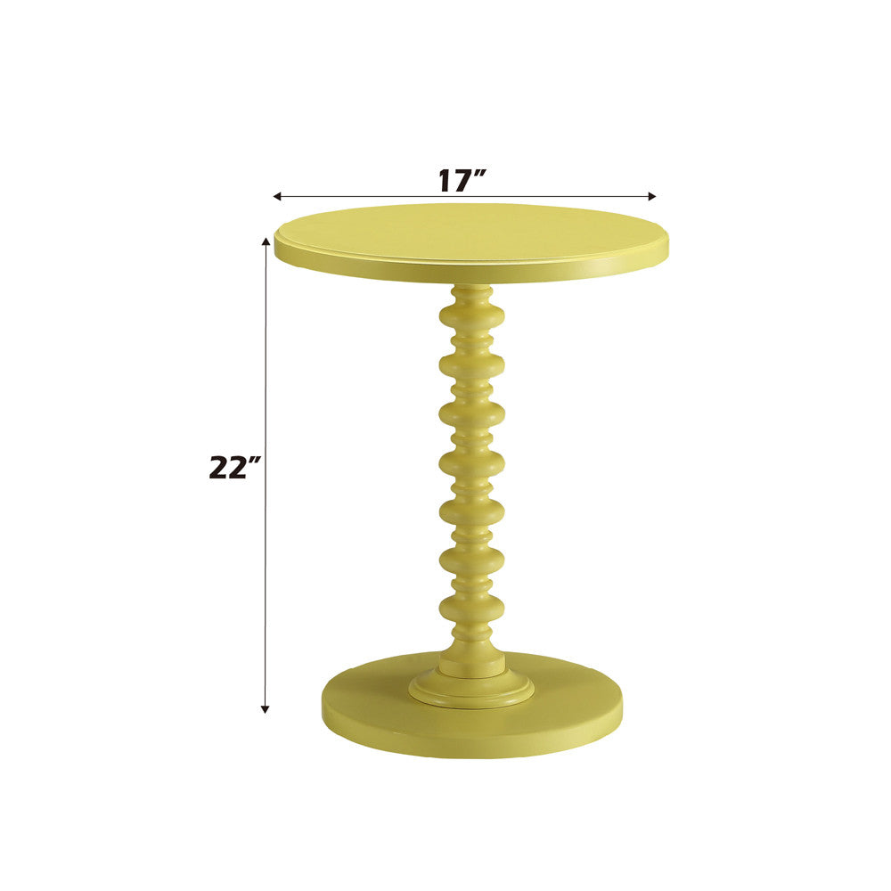 ACME 82802 Acton Side Table, Yellow