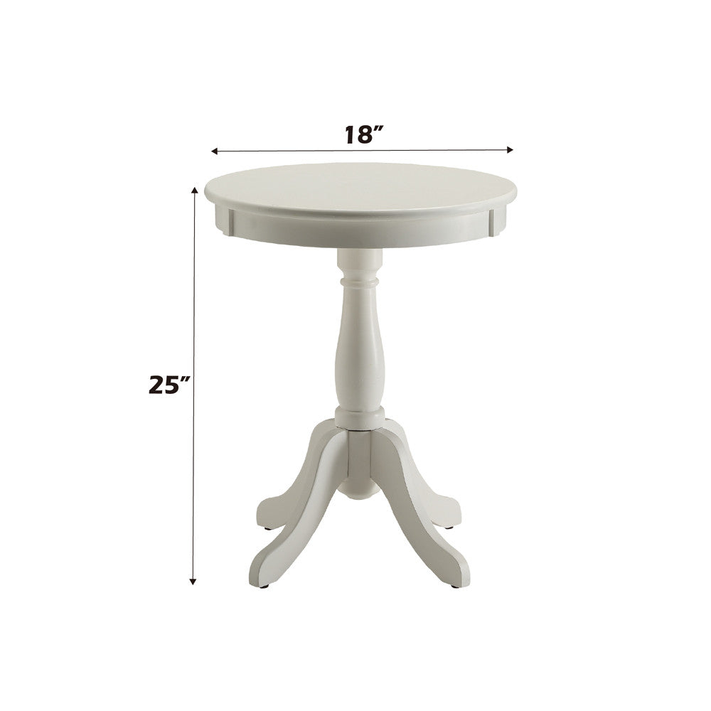ACME 82804 Alger Side Table, White