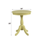ACME 82806 Alger Side Table, Light Yellow