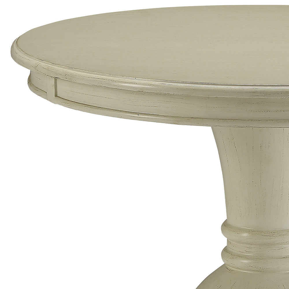 ACME 82818 Alyx Accent Table, Antique White