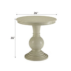 ACME 82818 Alyx Accent Table, Antique White