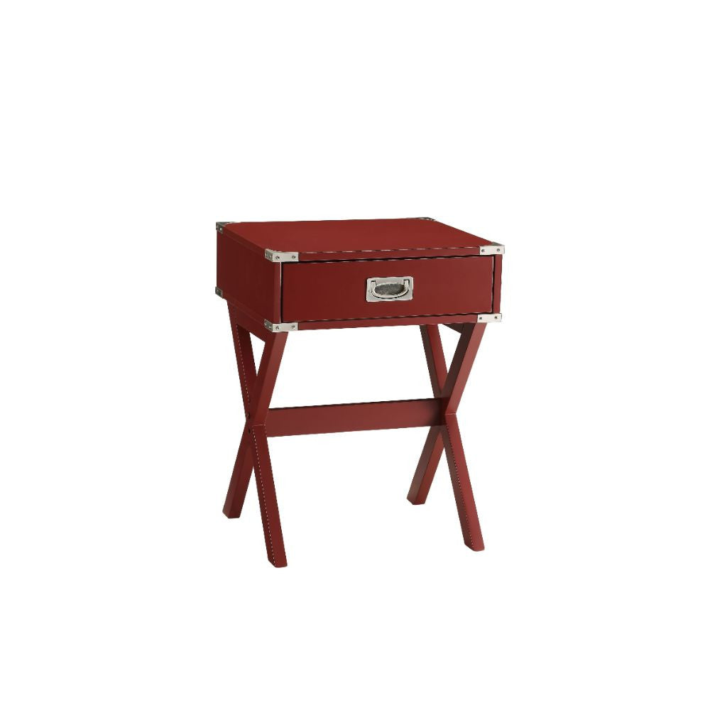 ACME 82820 Babs End Table, Red