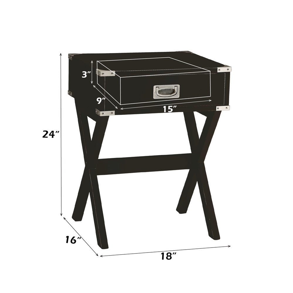 ACME 82822 Babs End Table, Black