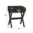 ACME 82822 Babs End Table, Black