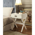 ACME 82824 Babs End Table, White