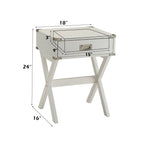 ACME 82824 Babs End Table, White