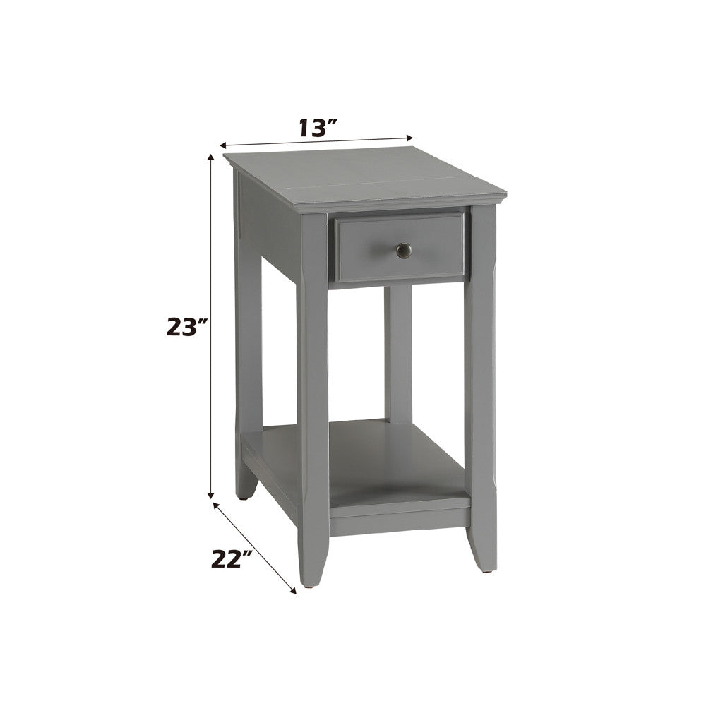 ACME 82838 Bertie Side Table, Gray
