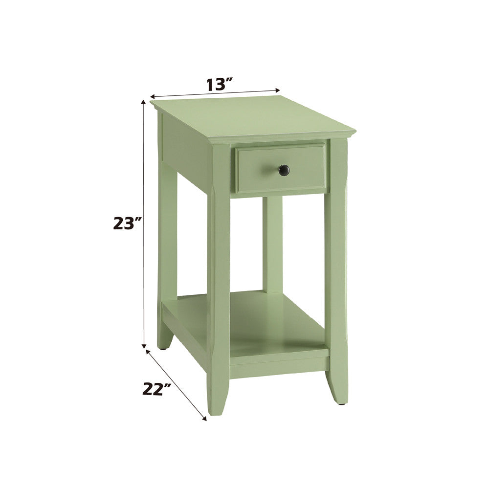 ACME 82840 Bertie Side Table, Light Green