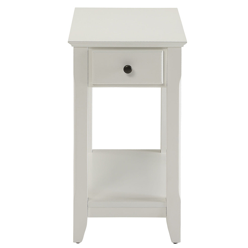 ACME 82842 Bertie Side Table, White