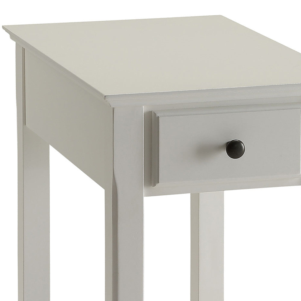 ACME 82842 Bertie Side Table, White