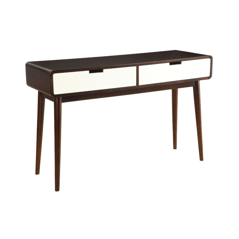 ACME 82854 Christa Sofa Table, Espresso & White