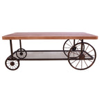 ACME 82860 Francie Coffee Table, Oak & Antique Gray