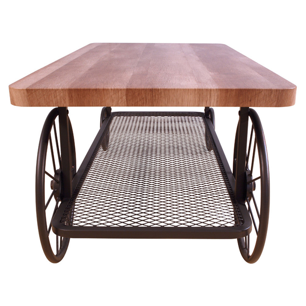 ACME 82860 Francie Coffee Table, Oak & Antique Gray