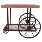 ACME 82862 Francie End Table, Oak & Antique Gray