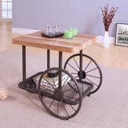 ACME 82862 Francie End Table, Oak & Antique Gray