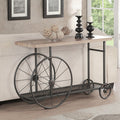 ACME 82863 Francie Sofa Table, Oak & Antique Gray
