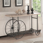 ACME 82863 Francie Sofa Table, Oak & Antique Gray