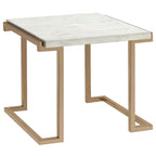 ACME 82872 Boice II End Table, Faux Marble & Champagne