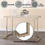 ACME 82873 Boice II Sofa Table, Faux Marble & Champagne