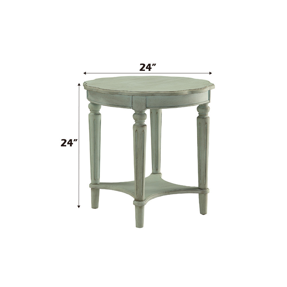 ACME 82912 Fordon End Table, Antique Green