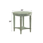 ACME 82912 Fordon End Table, Antique Green