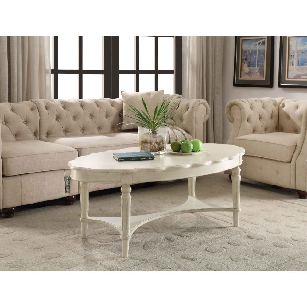 ACME 82920 Fordon Coffee Table, Antique White
