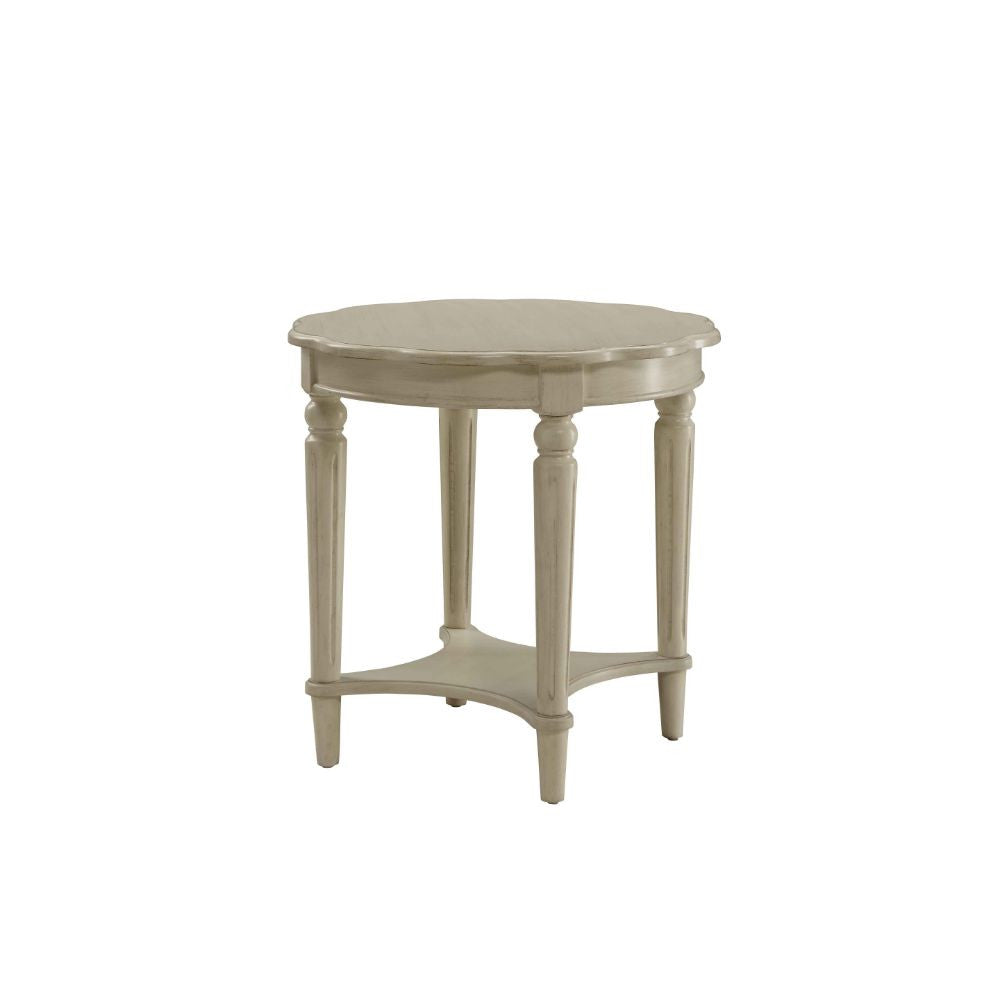 ACME 82922 Fordon End Table, Antique White