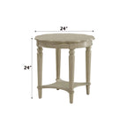 ACME 82922 Fordon End Table, Antique White