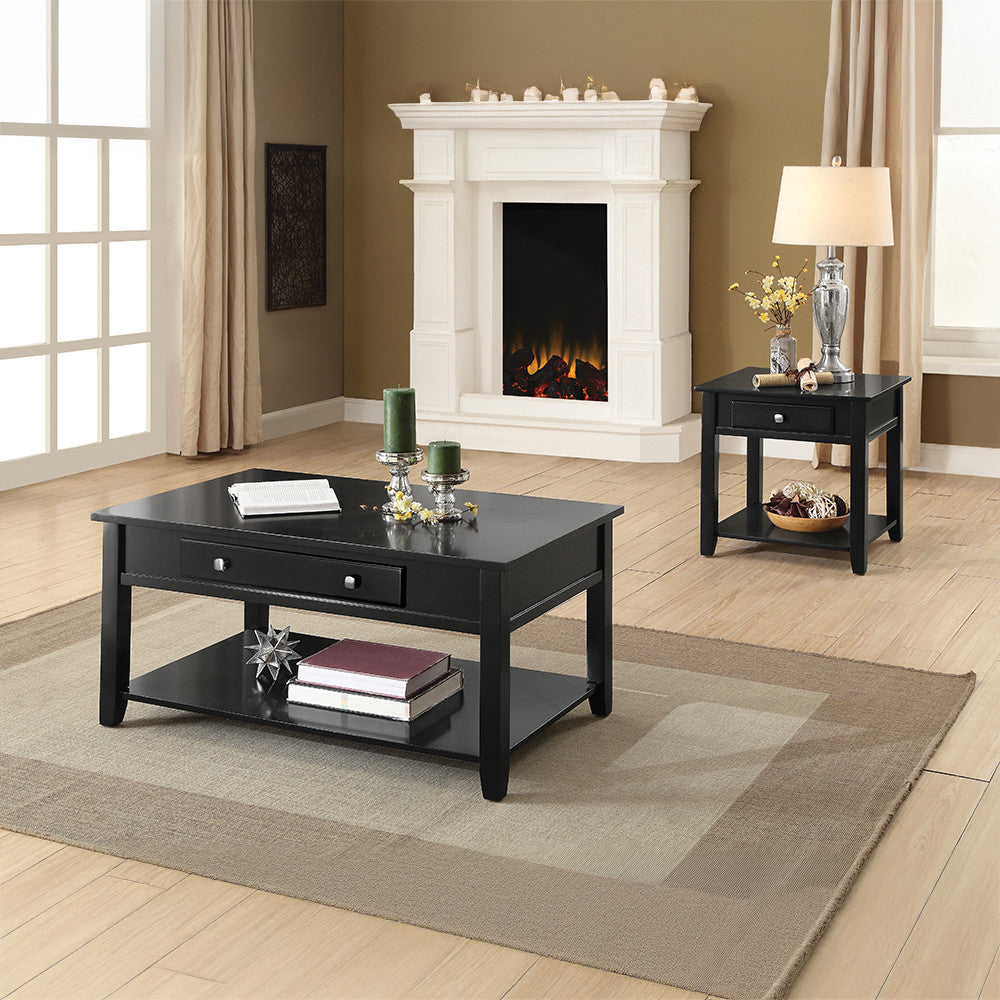 ACME 82950 Malachi Coffee Table with Lift Top, Black