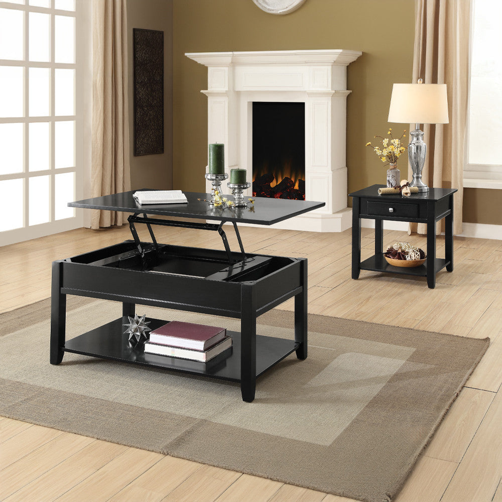 ACME 82952 Malachi End Table, Black
