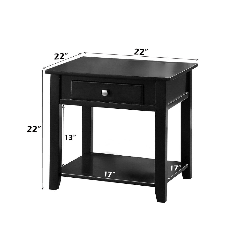 ACME 82952 Malachi End Table, Black