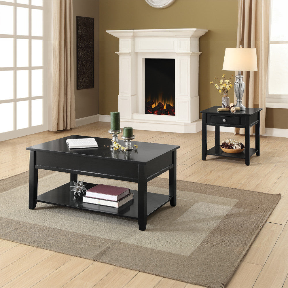 ACME 82952 Malachi End Table, Black