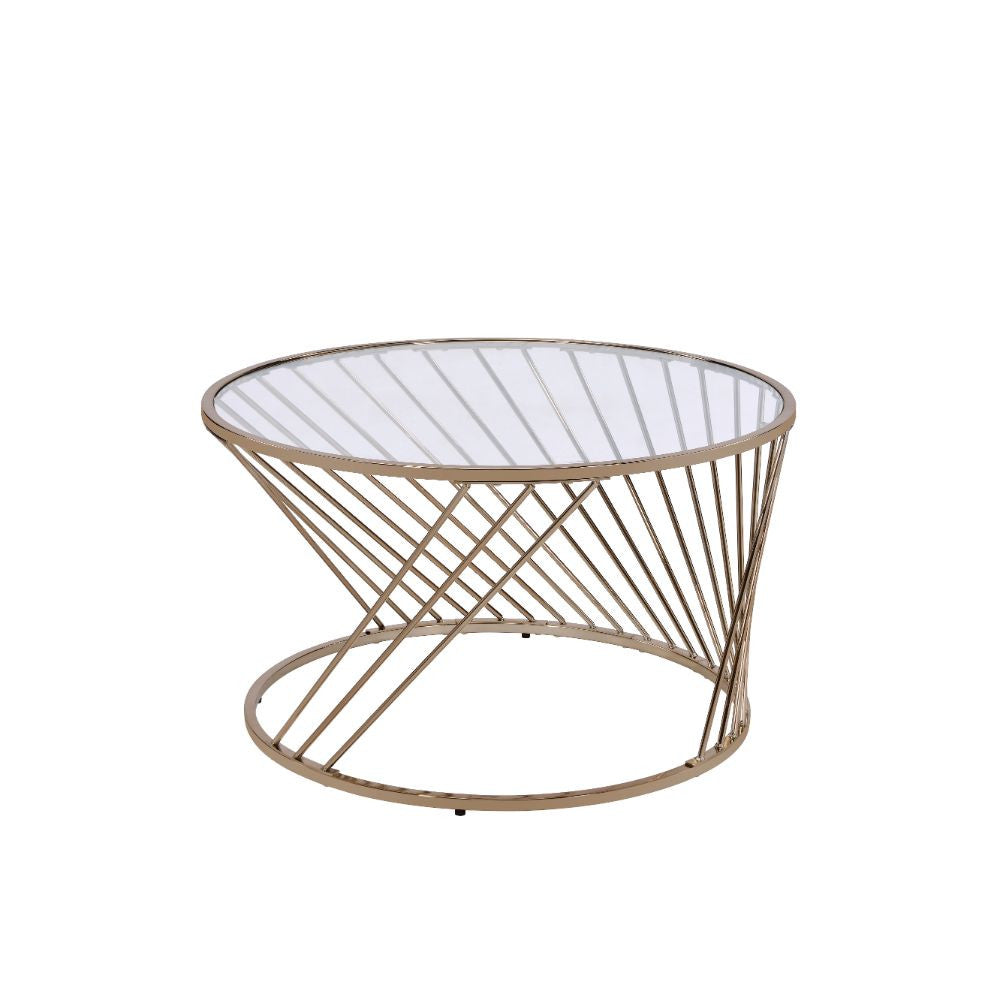 ACME 82990 Bluelipe Coffee Table, Champagne